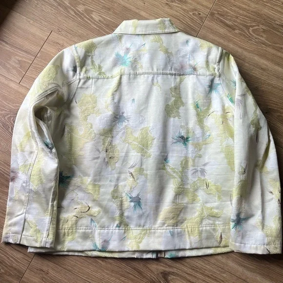 Erin London Jacket Blazer 1X Lime Green Shoulder Pads Light Colors Feminine - Picture 4 of 13